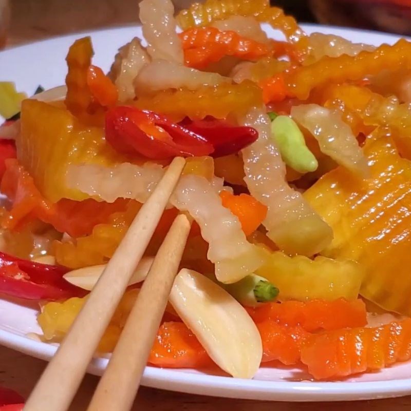 Bước 7 Thành phẩm dưa món chua ngọt ăn liền