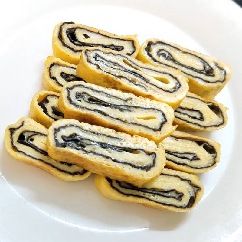 Bước 5 Thành phẩm Trứng cuộn rong biển