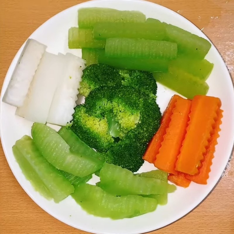 Bước 4 Thành phẩm Rau củ luộc