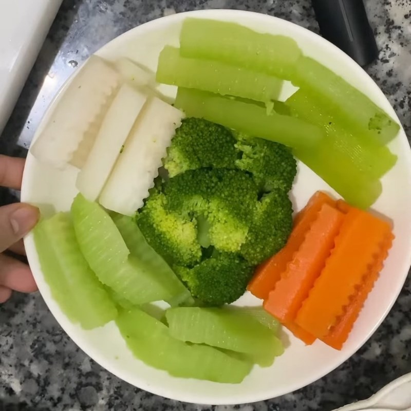 Bước 4 Thành phẩm Rau củ luộc