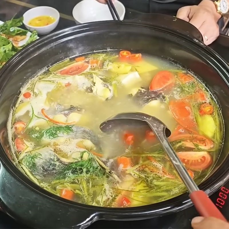 Bước 5 Thành phẩm Lẩu cá ngạnh nhúng mẻ