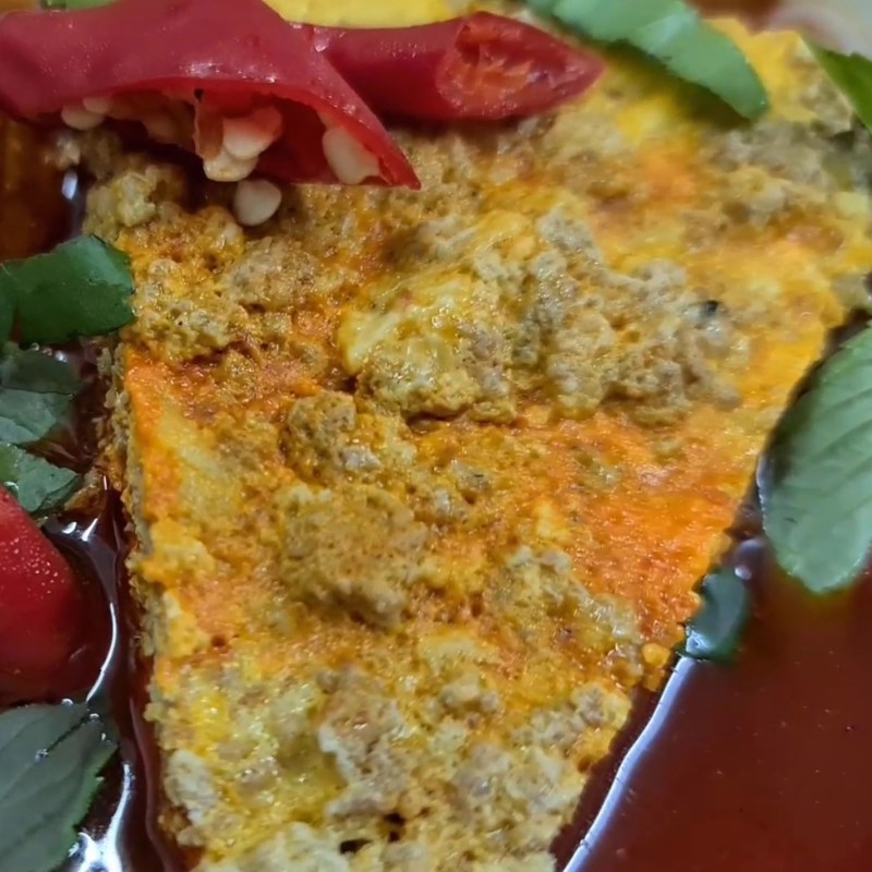 Bước 6 Thành phẩm Chả cua bún riêu