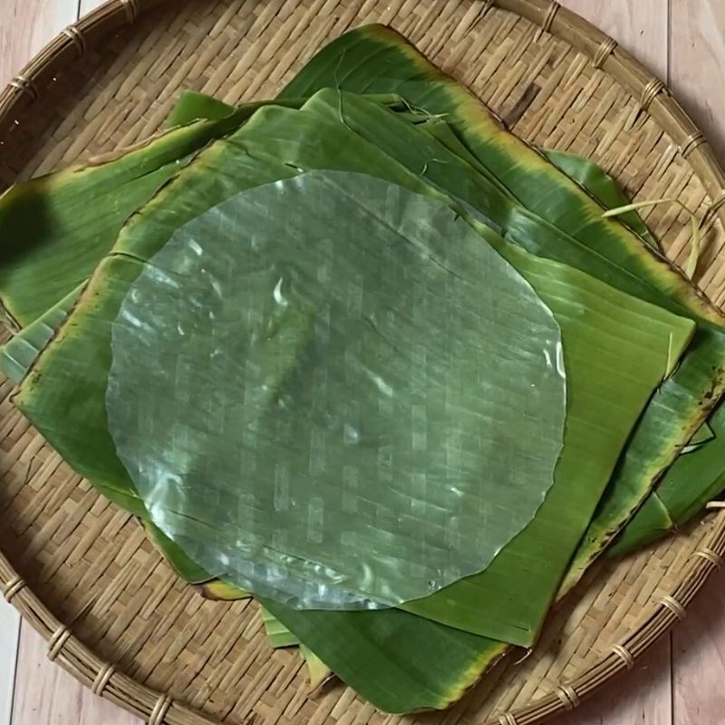 Bước 4 Thành phẩm Bánh tráng lá chuối