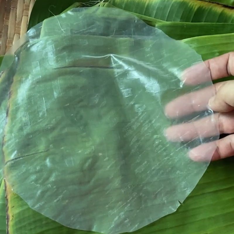Bước 4 Thành phẩm Bánh tráng lá chuối
