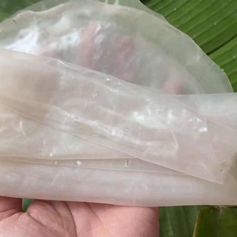 Bước 4 Thành phẩm Bánh tráng lá chuối