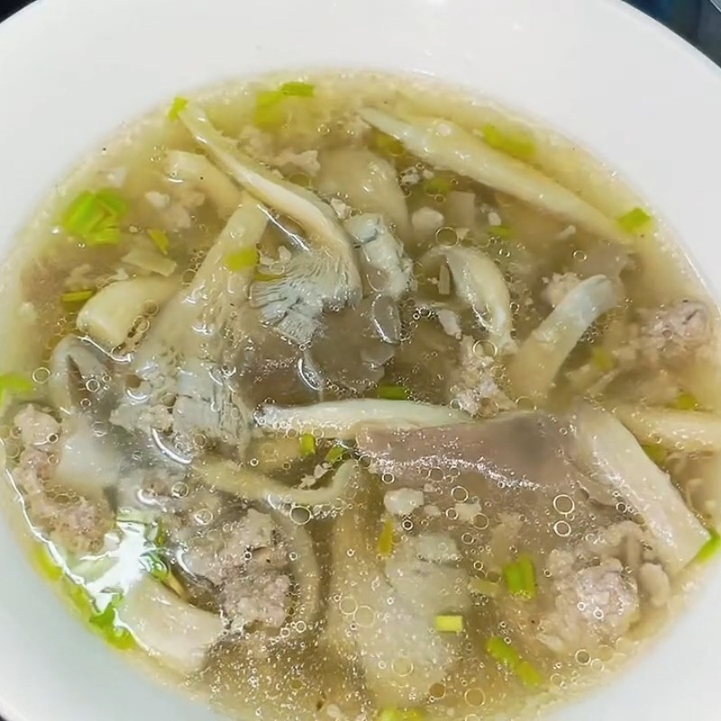 Bước 4 Thành phẩm Canh nấm bào ngư thịt băm