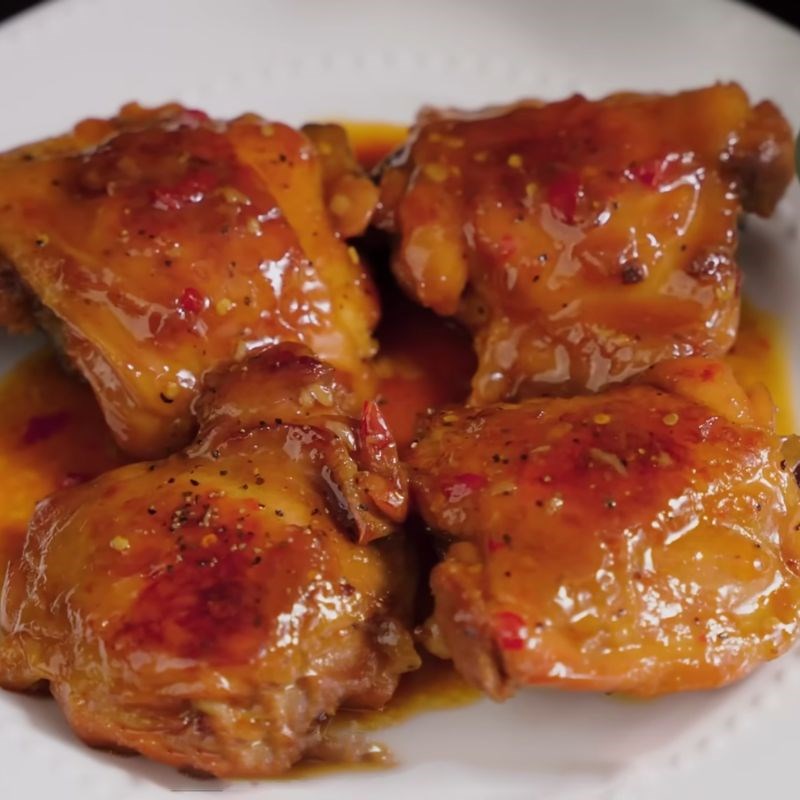 Bước 6 Thành phẩm má đùi gà chiên