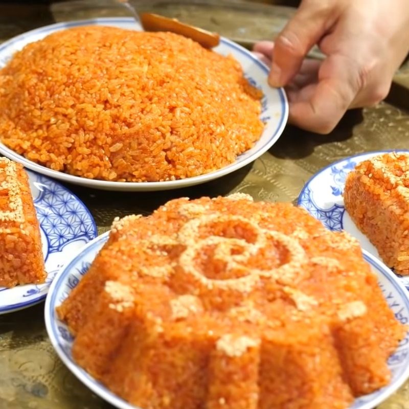 Bước 6 Thành phẩm xôi gấc miền Bắc