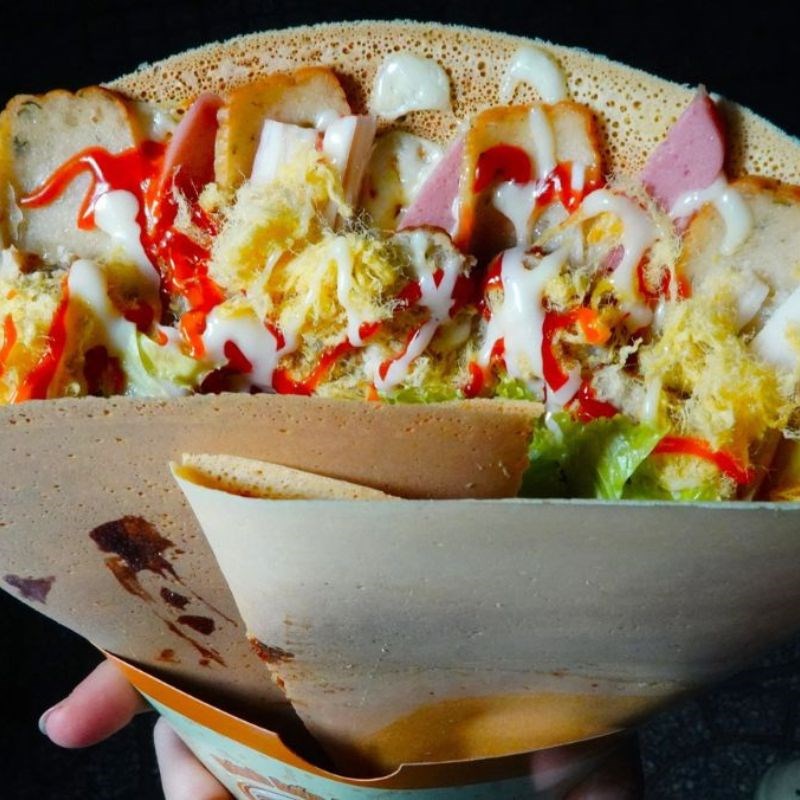Bước 5 Thành phẩm bánh crepe Thái Lan