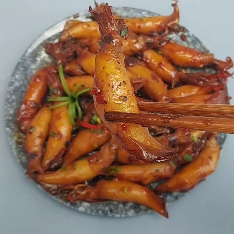 Bước 4 Thành phẩm Mực rim mặn ngọt