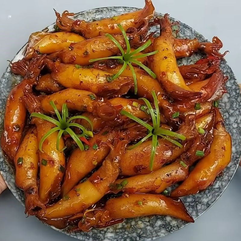 Bước 4 Thành phẩm Mực rim mặn ngọt