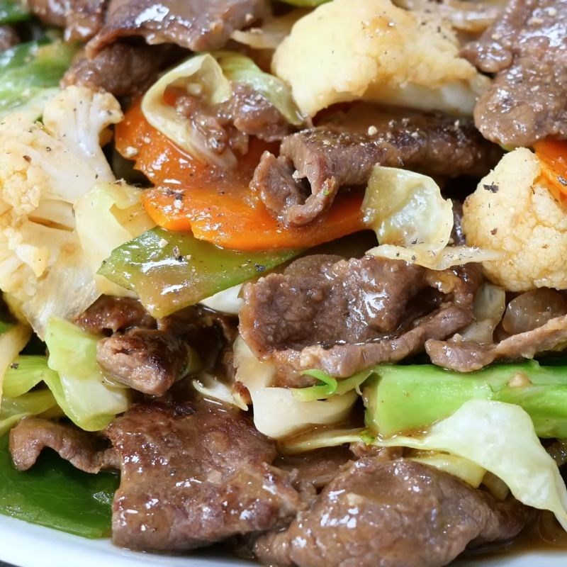 Bước 5 Thành phẩm thịt bò xào mềm