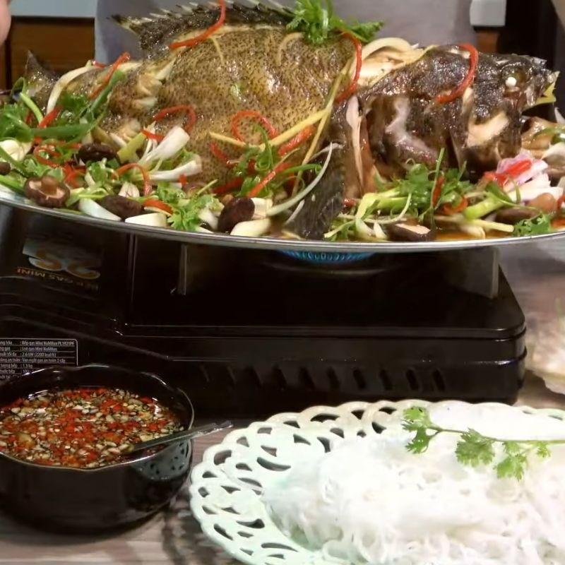 Bước 6 Thành phẩm cá bống mú hấp hồng kông
