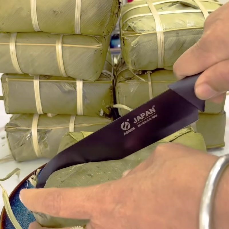 Bước 8 Thành phẩm bánh chưng xanh bằng lá riềng