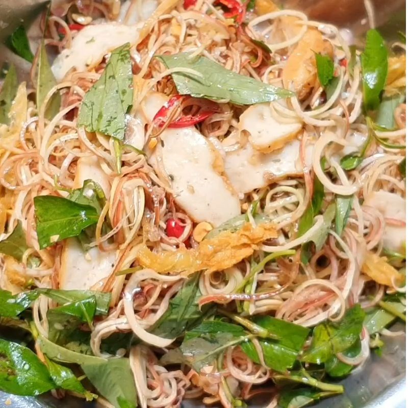 Bước 5 Thành phẩm gỏi bắp chuối chay