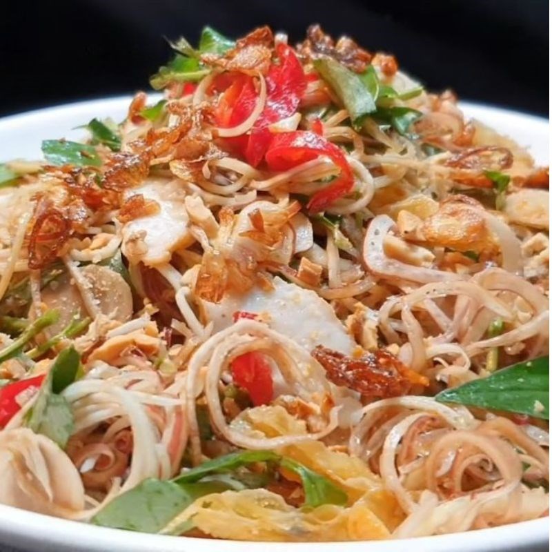 Bước 5 Thành phẩm gỏi bắp chuối chay