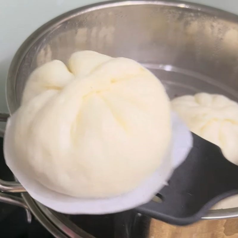 Bước 6 Thành phẩm bánh bao bò phô mai