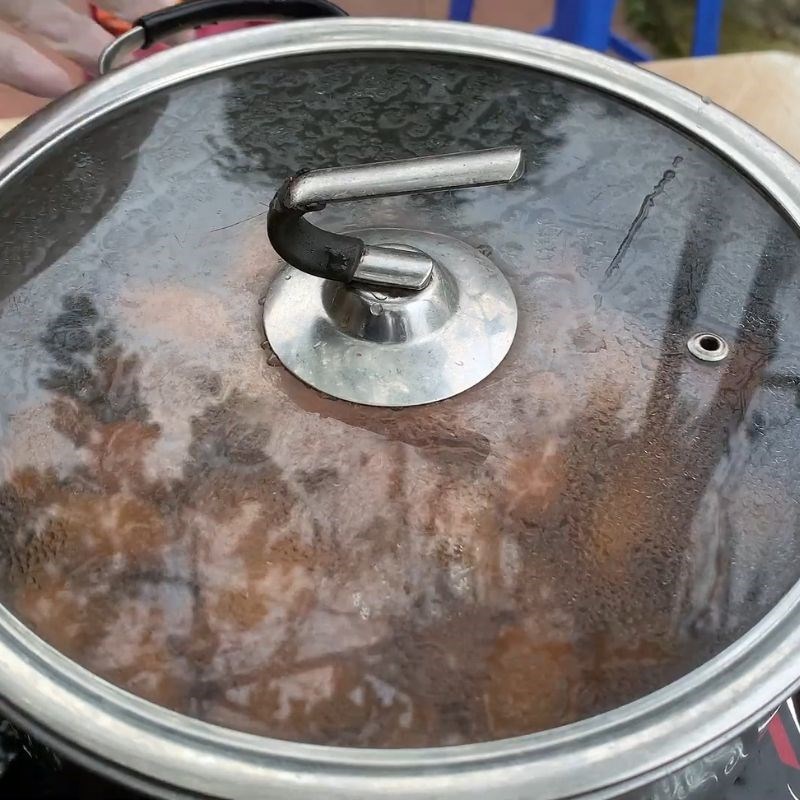 Bước 3 Thực hiện ỏm cọ nguyên vỏ và ỏm cọ đã tróc vỏ cọ ỏm