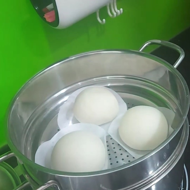 Bước 3 Tiến hành hấp bánh bao bao nhiêu phút là chín? Bánh bao trắng