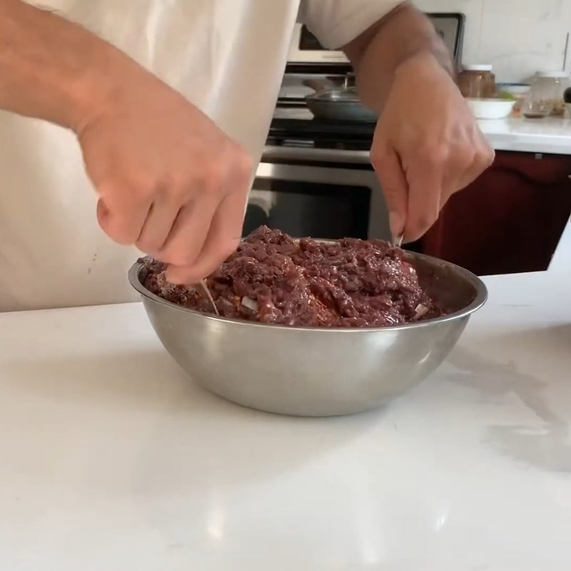 Bước 2 Trộn gia vị ướp mắm ruột Mắm ruột