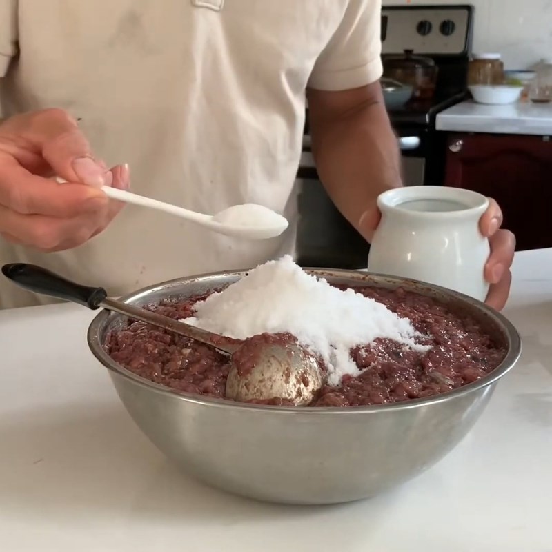 Bước 2 Trộn gia vị ướp mắm ruột Mắm ruột