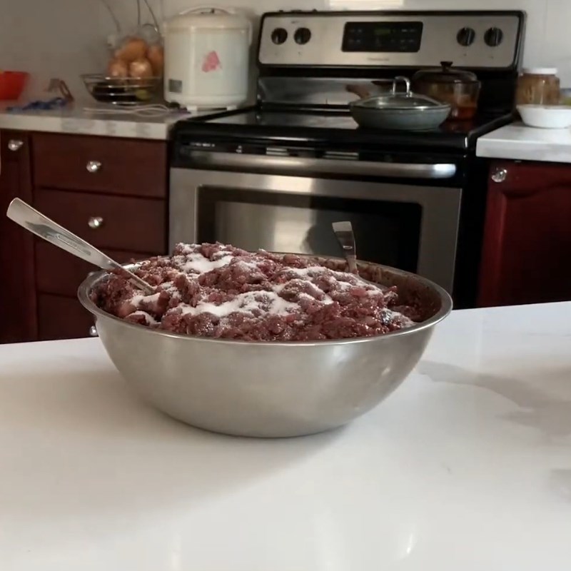 Bước 2 Trộn gia vị ướp mắm ruột Mắm ruột