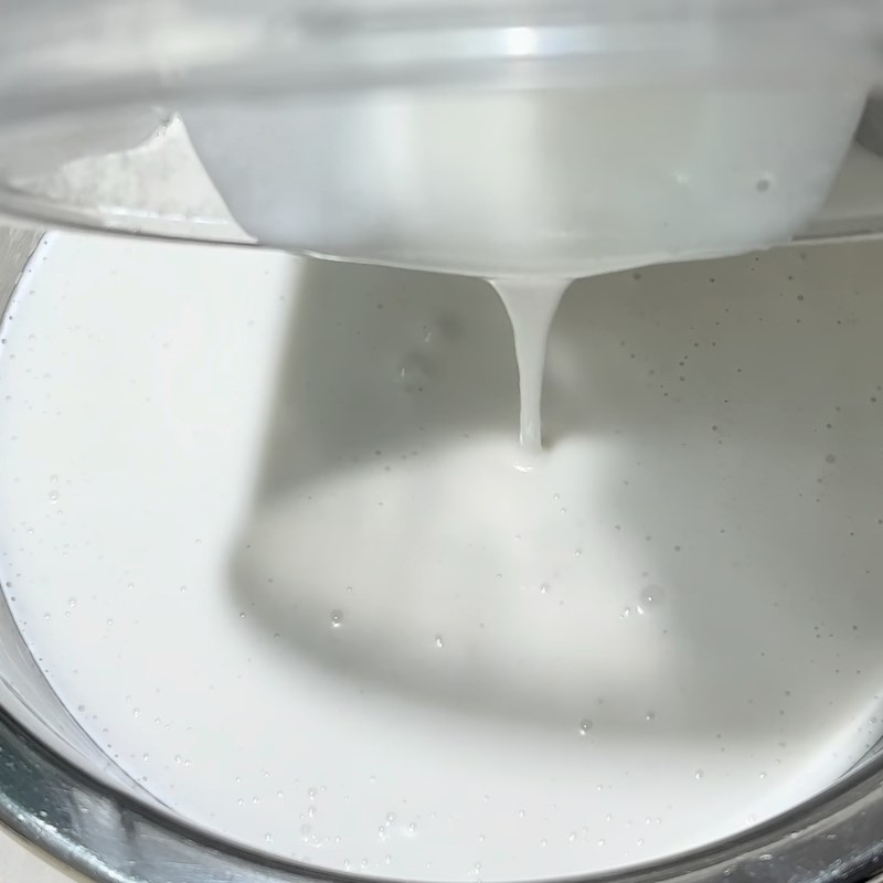 Bước 3 Trộn men và ủ bột bánh bò Bánh bò truyền thống