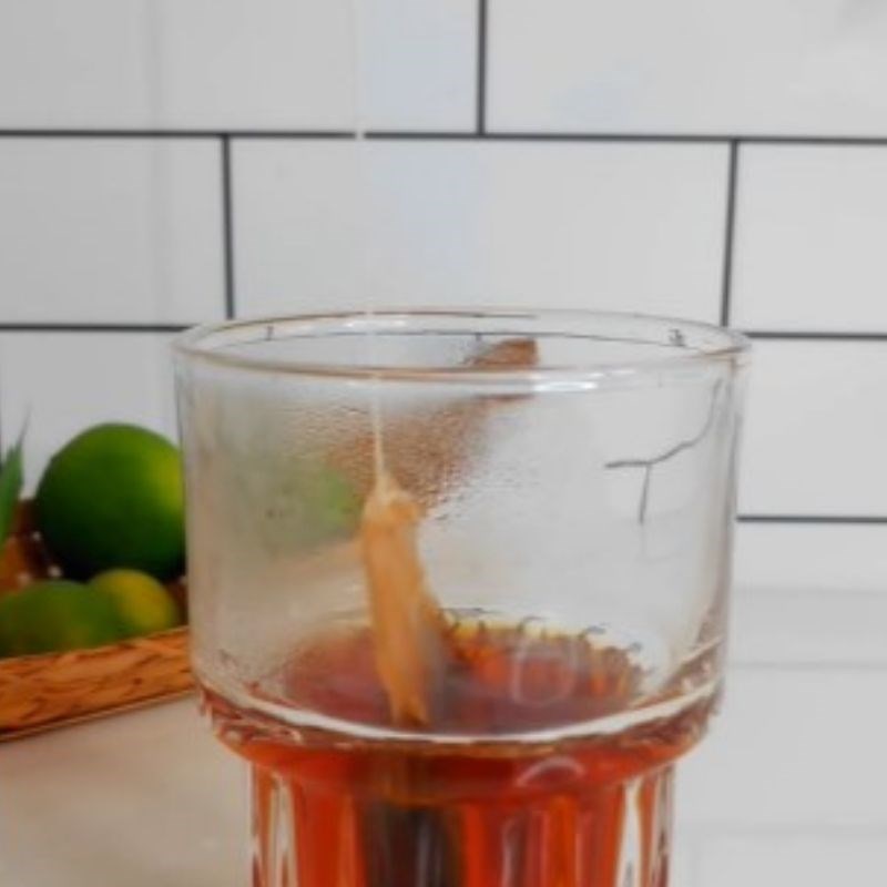 Bước 1 Ủ trà đào Cozy túi lọc Trà đào Cozy túi lọc