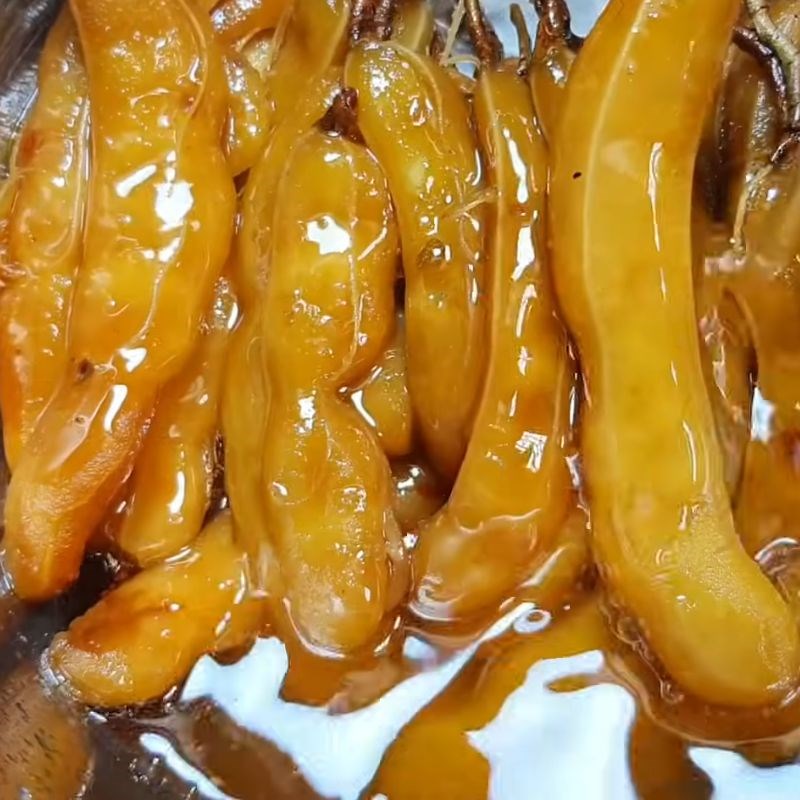 Bước 2 Ướp đường cho mứt me ngào đường Mứt me ngào đường