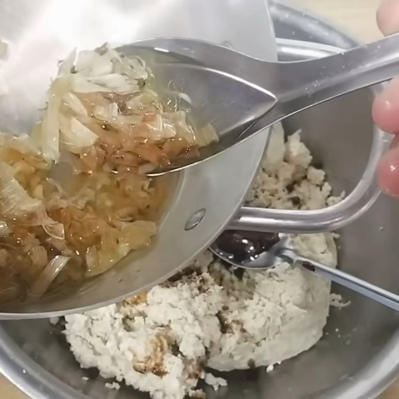 Bước 2 Ướp và quết đậu hũ tạo chả chay dai ngon chả lụa chay bằng đậu hũ
