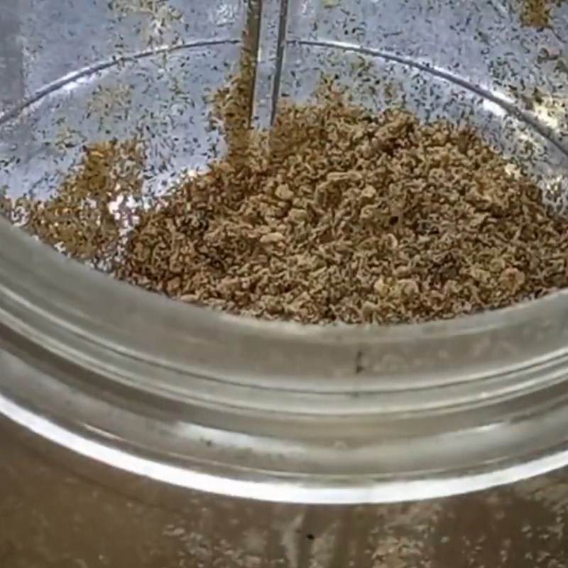 Bước 6 Xay hạt nêm lần 2 Hạt nêm chay từ nấm đông cô