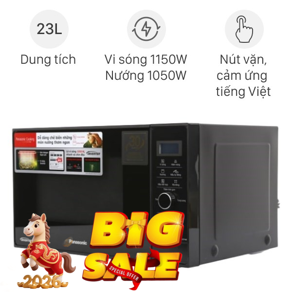 Lò vi sóng có nướng Panasonic NN-GD37HBYUE