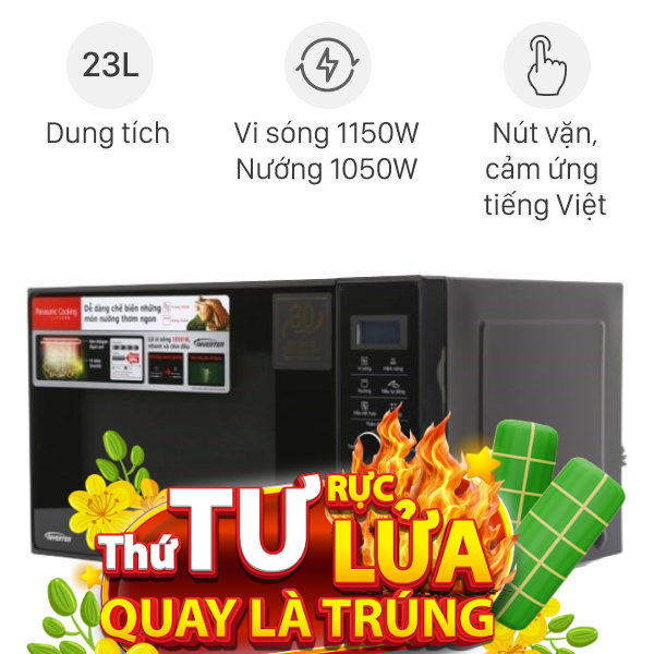 Lò vi sóng có nướng Panasonic NN-GD37HBYUE