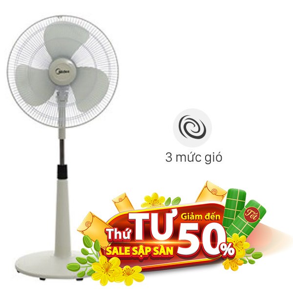 Quạt lửng Midea  3 cánh FTS40-17VD 36W