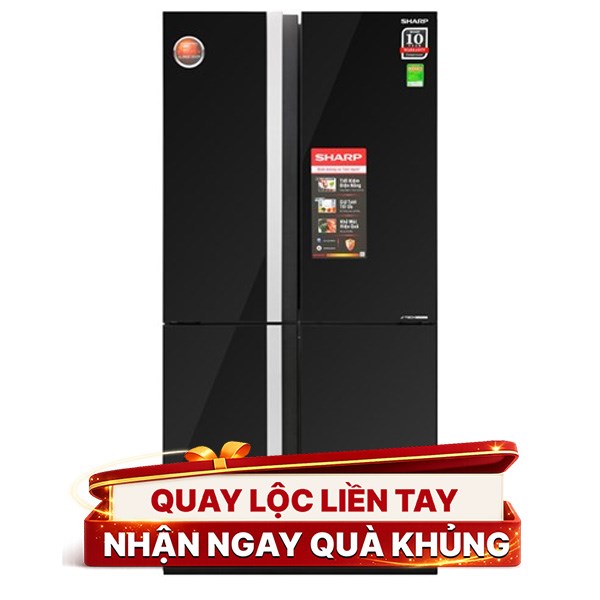 Tủ lạnh Sharp Inverter 605 lít Multi Door SJ-FX688VG-BK
