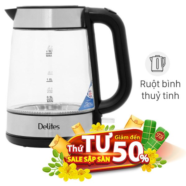 Bình đun siêu tốc Delites 1.7 lít FD-625