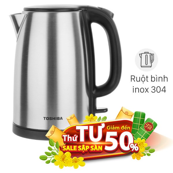 Bình đun siêu tốc Toshiba 1.7 lít KT-17SH2NV