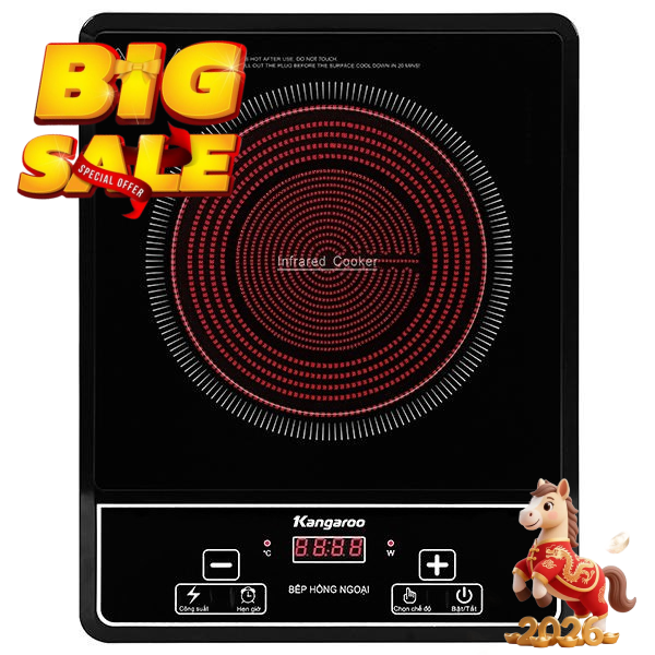 Bếp hồng ngoại đơn Kangaroo KG20IFP1 2000W