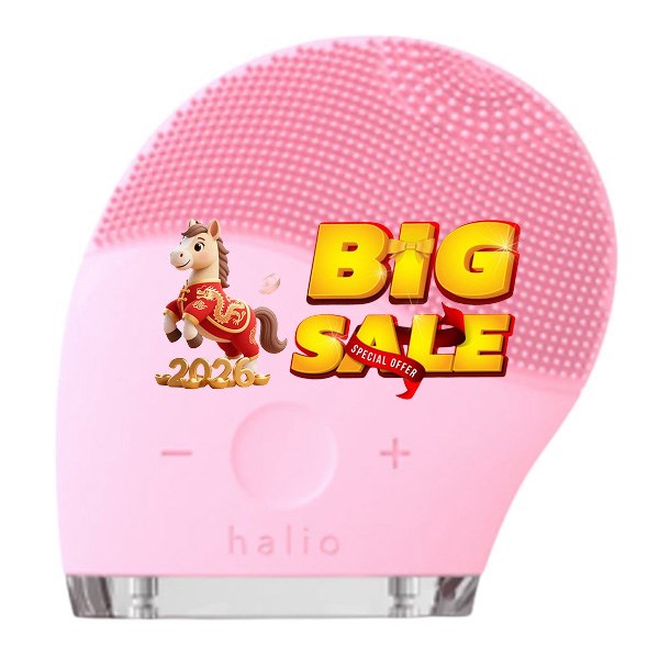 Máy rửa mặt và massage Halio Baby Pink