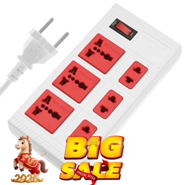 Ổ cắm điện Điện Quang 6 lỗ 5m ECO ĐQ ESK 5WR 6ECO