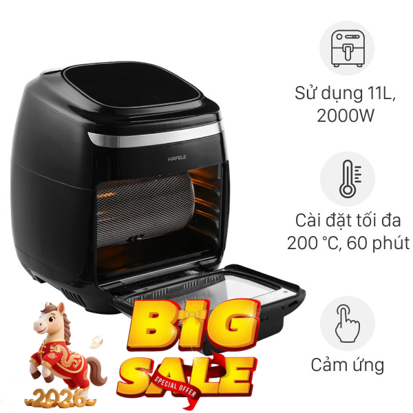 Lò chiên không dầu Hafele 11 lít AF-602A (535.43.711)
