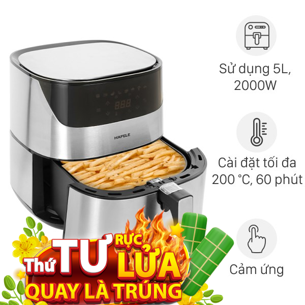 Nồi chiên không dầu Hafele 5 lít AF-T5A (535.43.712)