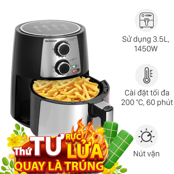Nồi chiên không dầu Sharp 4.2 lít KF-AF42MV-ST