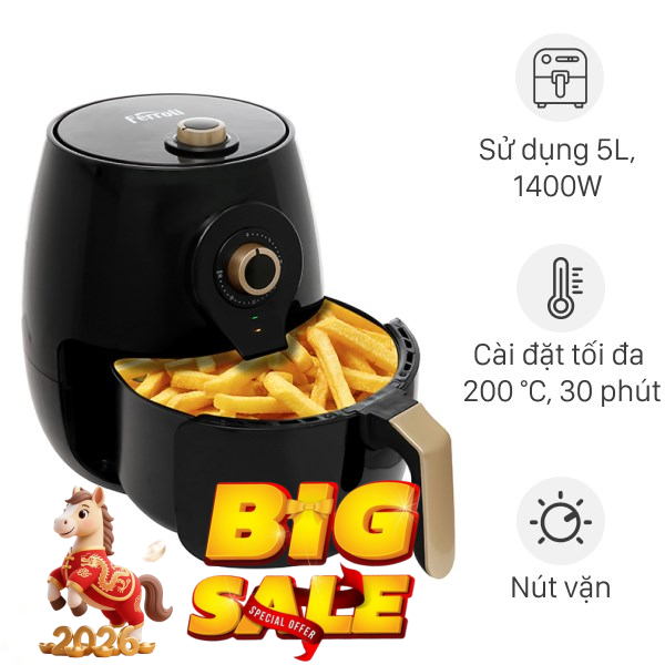 Nồi chiên không dầu Ferroli 5 lít FAF-5.0M3