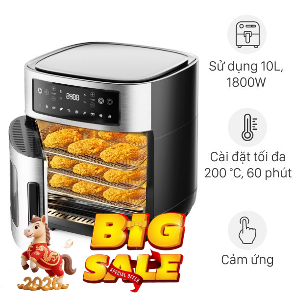 Lò chiên không dầu Kangaroo KG12AF1A 12 lít