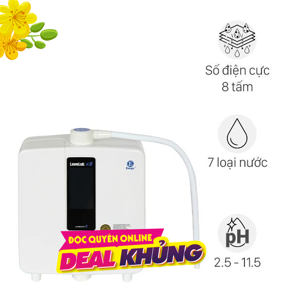 Máy lọc nước điện giải ion kiềm Kangen LeveLuk K8