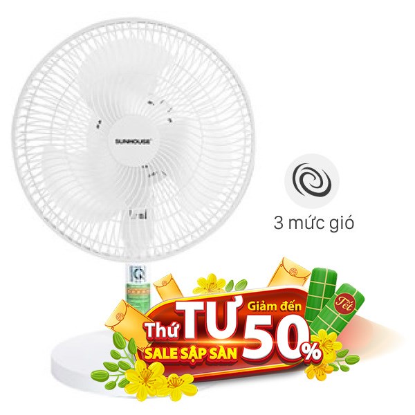 Quạt sạc điện Sunhouse  3 cánh SHD7115 15W