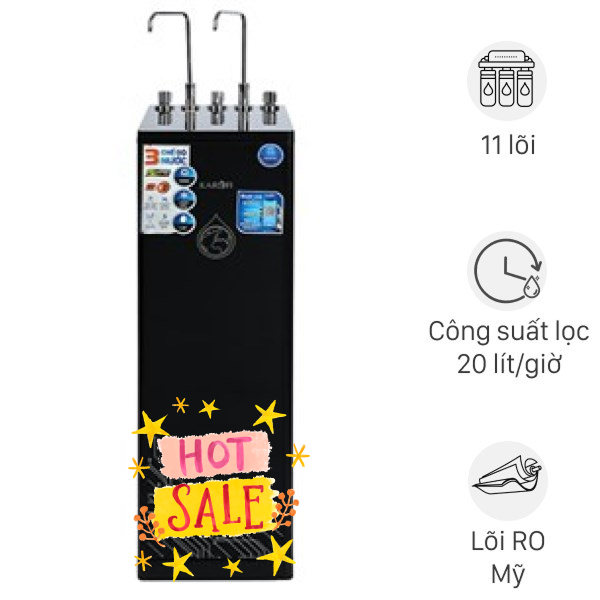 Máy lọc nước RO nóng nguội lạnh Hydrogen Karofi KAD-D66