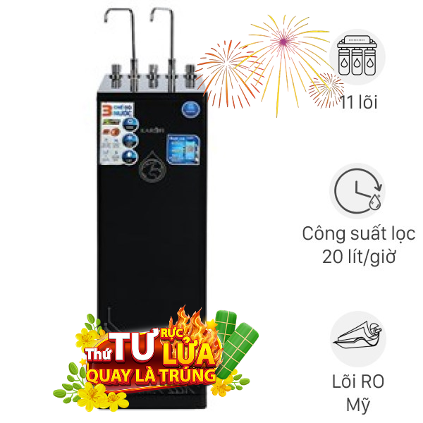 Máy lọc nước RO nóng nguội lạnh Hydrogen Karofi KAD-D66
