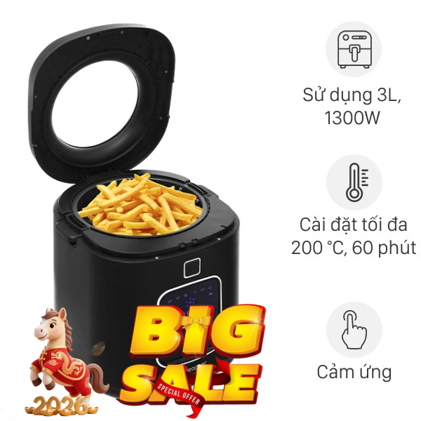 Nồi chiên không dầu Dreamer 3.5 lít DF-S40B